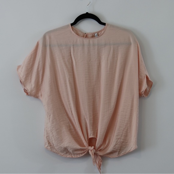 MNG Suit pink baggy front tie t shirt - Picture 5 of 9